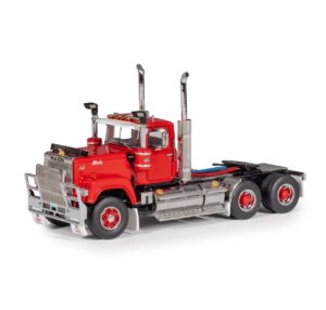 1:50 Scale Mack Super-Liner Truck - Red with Black Chassis