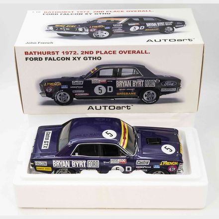 1:18 Scale Ford XY Falcon GTHO Phase III 1972 Hardie-Ferodo 500 - #5D John French ‘Bryan Byrt Ford