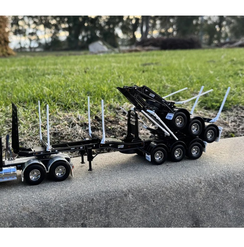 1:50 Scale Kennedy B-Double Logging Trailers - Black